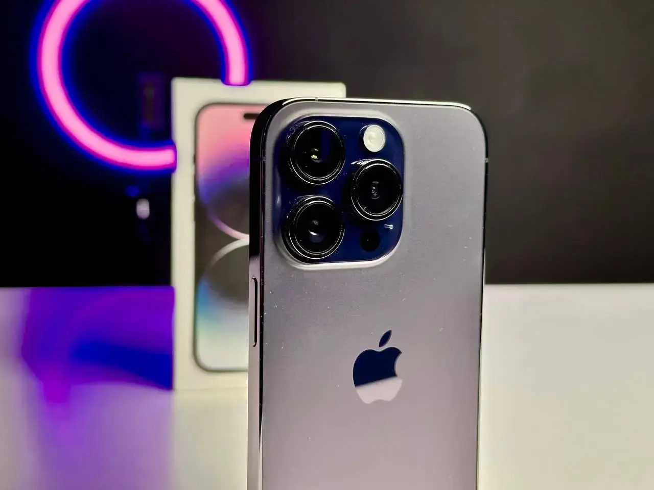 USED Apple iPhone 14 Pro 128GB Deep Purple (MQ0G3)🔋100%(Состояние - 9/10, Комплект - Полный | гарантия - 1 мес.)