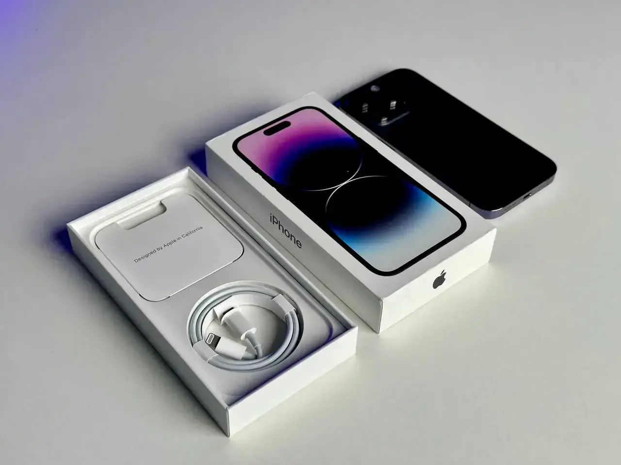 USED Apple iPhone 14 Pro 128GB Deep Purple (MQ0G3)🔋99%(Стан - 9.5/10, Комплект - Повний | гарантія - 1 міс.)