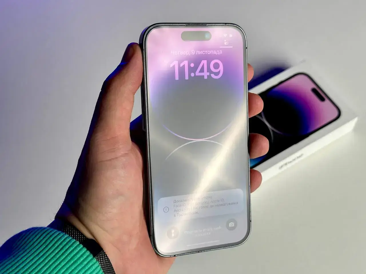 USED Apple iPhone 14 Pro 128GB Deep Purple (MQ0G3)🔋99%(Стан - 9.5/10, Комплект - Повний | гарантія - 1 міс.)