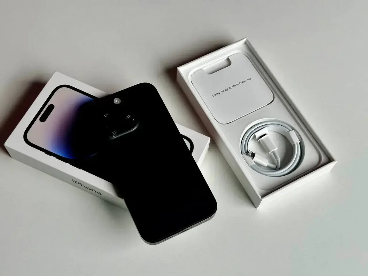 USED Apple iPhone 14 Pro 128GB Space Black (MPXV3)🔋100%(Стан - 10/10, Комплект - Повний | гарантія - 1 міс.)