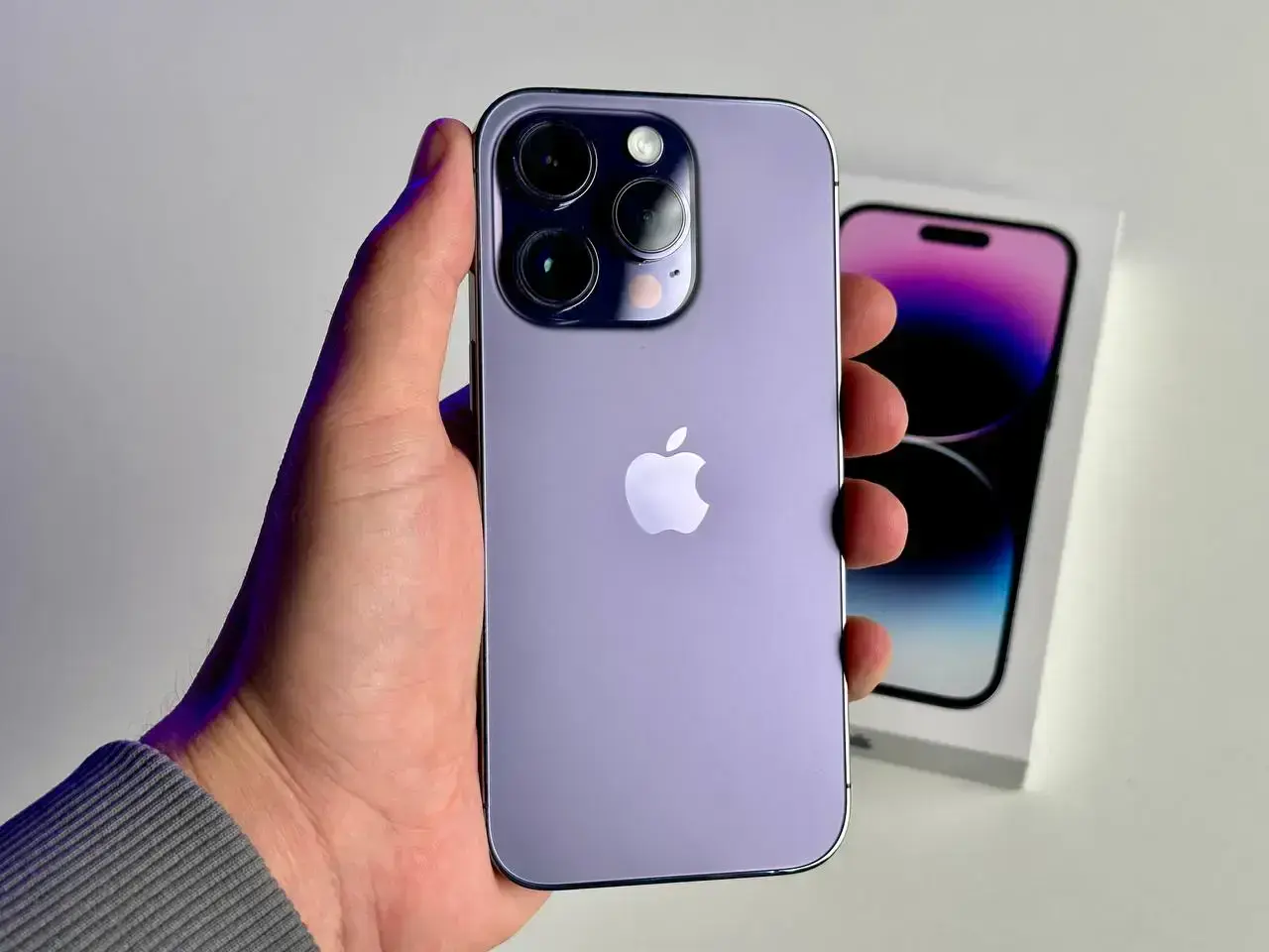 USED Apple iPhone 14 Pro 256GB Deep Purple (MQ1F3)🔋89%(Стан - 9/10, Комплект - Повний | гарантія - 1 міс.)