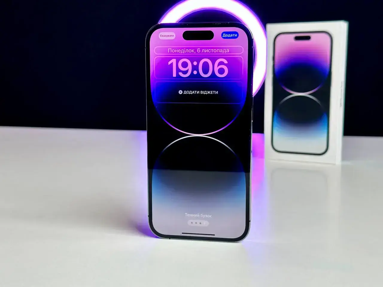 USED Apple iPhone 14 Pro 256GB Deep Purple (MQ1F3)🔋90%(Стан - 9/10, Комплект - Повний | гарантія - 1 міс.)