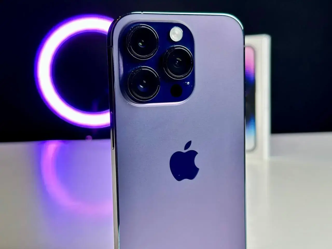 USED Apple iPhone 14 Pro 256GB Deep Purple (MQ1F3)🔋90%(Стан - 9/10, Комплект - Повний | гарантія - 1 міс.)