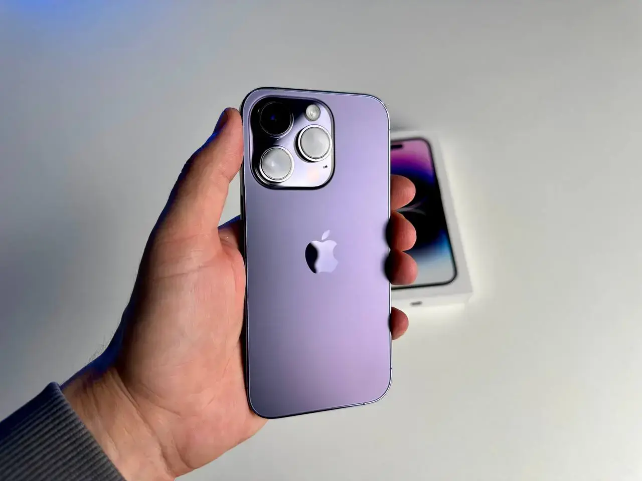 USED Apple iPhone 14 Pro 256GB Deep Purple (MQ1F3)🔋91%(Стан - 8.9/10, Комплект - Повний | гарантія - 1 міс.)