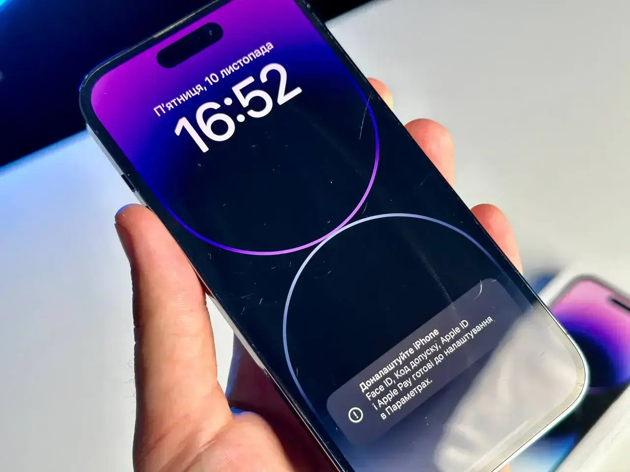 USED Apple iPhone 14 Pro 256GB Deep Purple (MQ1F3)🔋91%(Стан - 8.9/10, Комплект - Повний | гарантія - 1 міс.)
