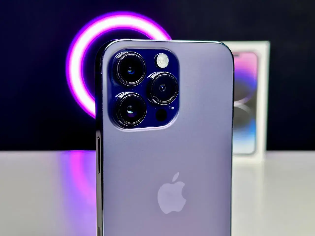 USED Apple iPhone 14 Pro Max 128GB Deep Purple eSim (MQ8R3)🔋93%(Стан - 10/10, Комплект - повний | гарантія - 1 міс.)