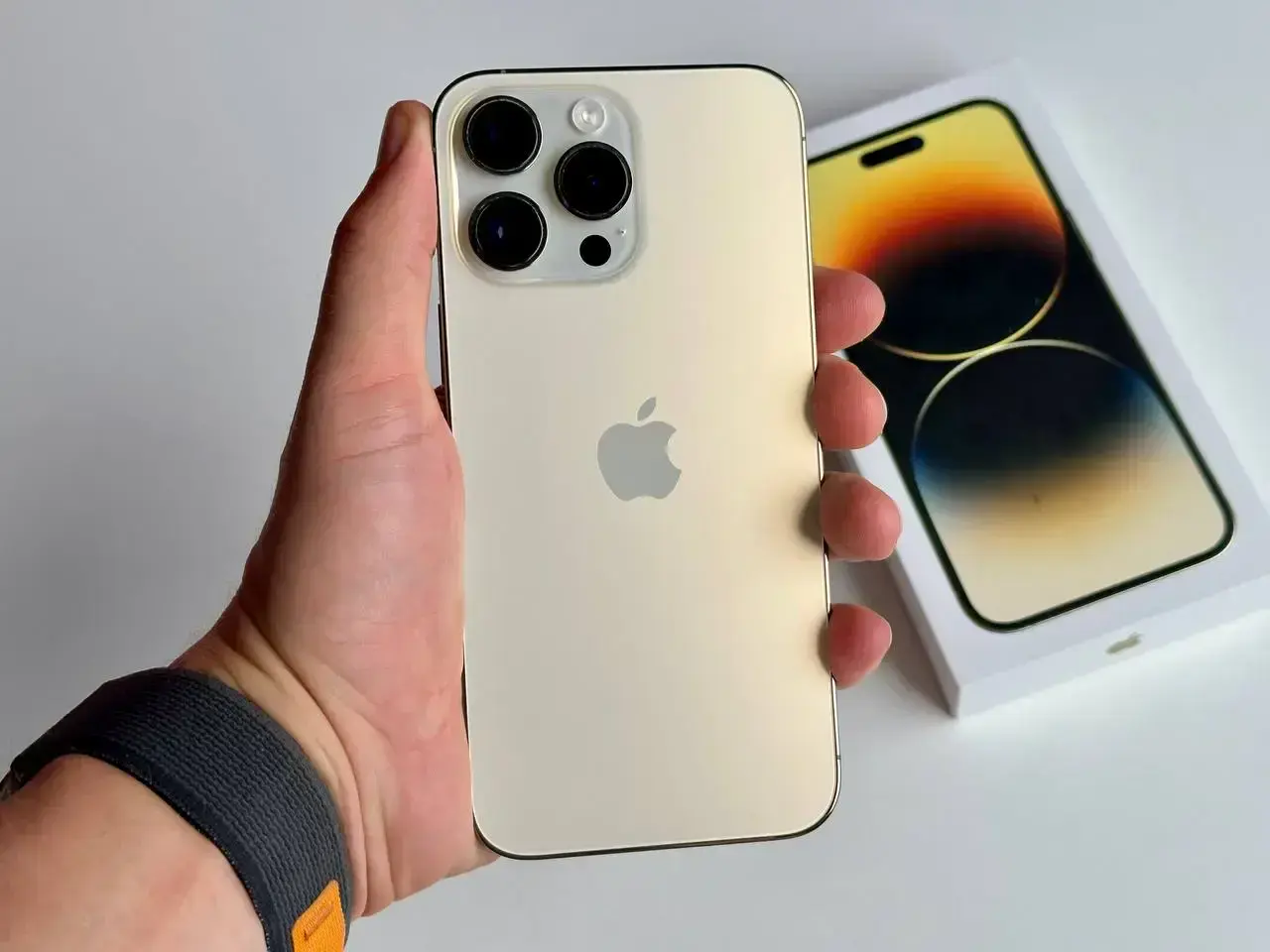USED Apple iPhone 14 Pro Max 128GB Gold (MQ9R3)🔋91%(Стан - 10/10, Комплект - повний | гарантія - 1 міс.)