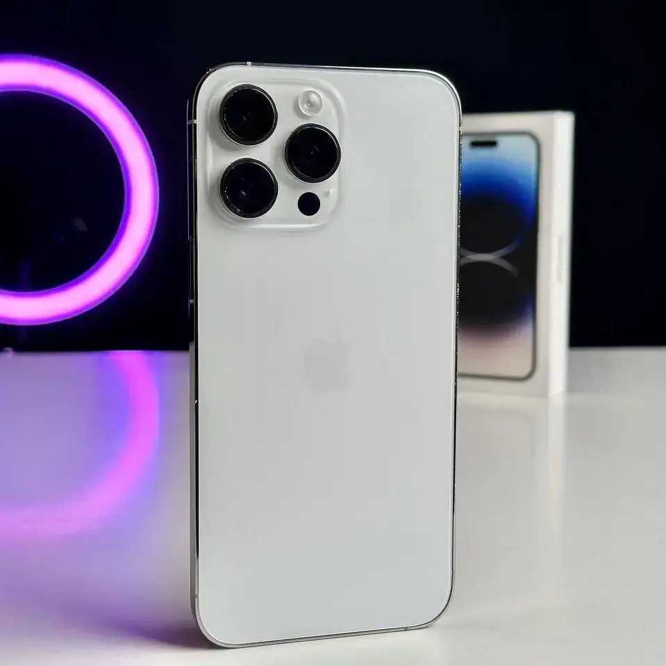 USED Apple iPhone 14 Pro Max 256GB Dual Sim Silver (MQ883)🔋100%(Состояние - 9/10, Комплект - Полный | гарантия - 1 мес.)