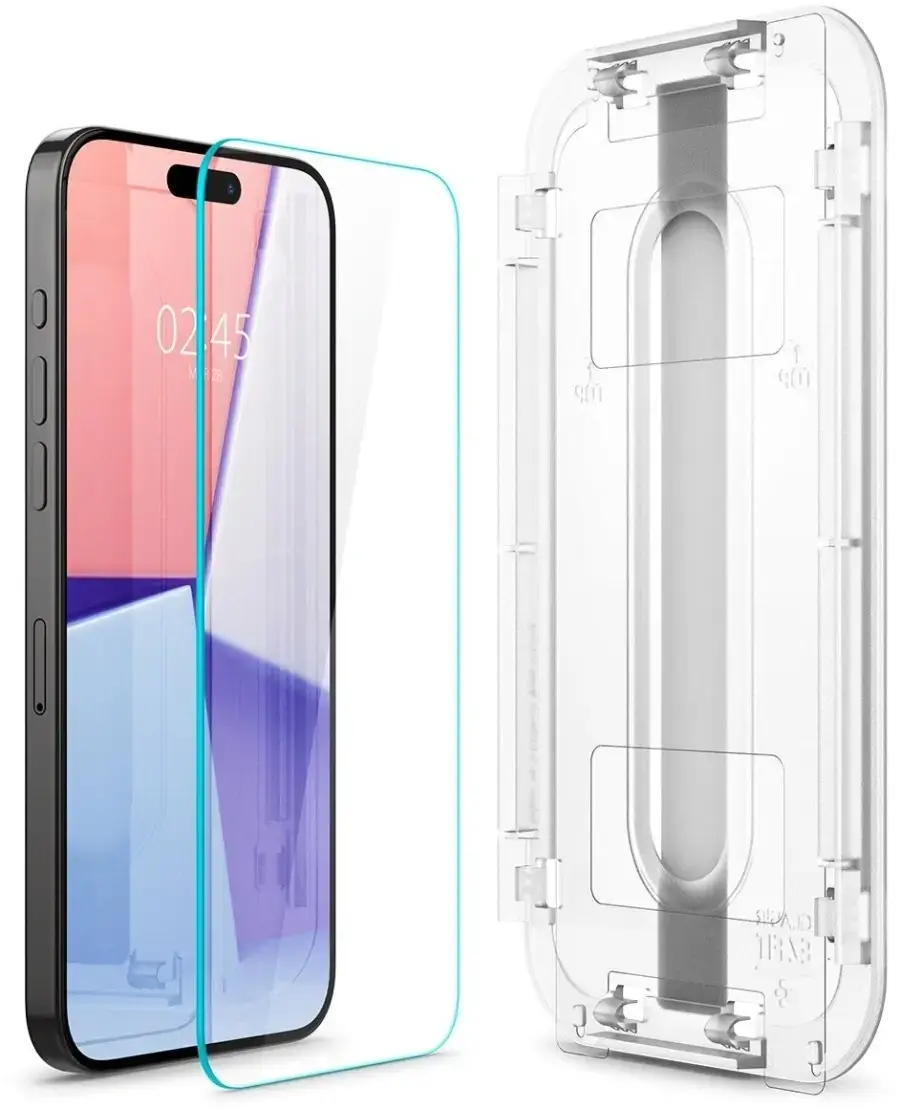 Защитное стекло для телефона Spigen EZ Fit Glas.tR Crystal Clear для iPhone 15 Pro Max (AGL06872)
