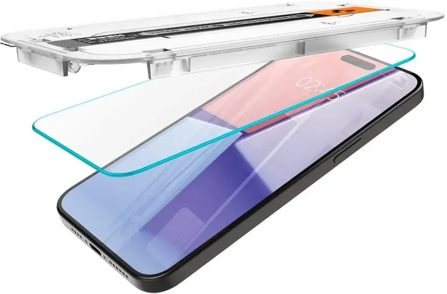 Защитное стекло для телефона Spigen EZ Fit Glas.tR Crystal Clear для iPhone 15 Pro Max (AGL06872)