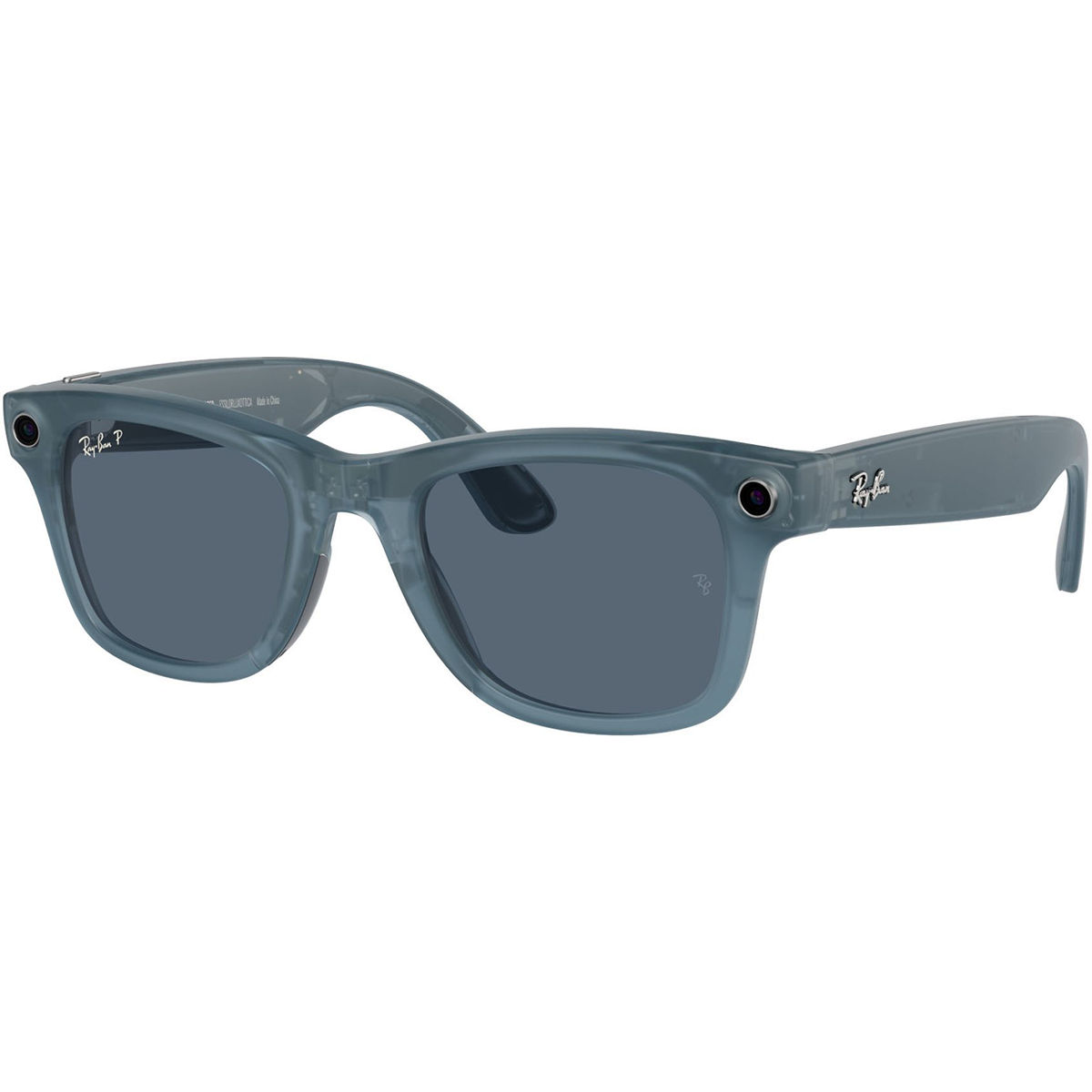 Смарт-очки Ray-Ban | Meta Wayfarer Standard - Matte Jeans Transparent / Dusty Blue (RW4006 601/SB 50-22)