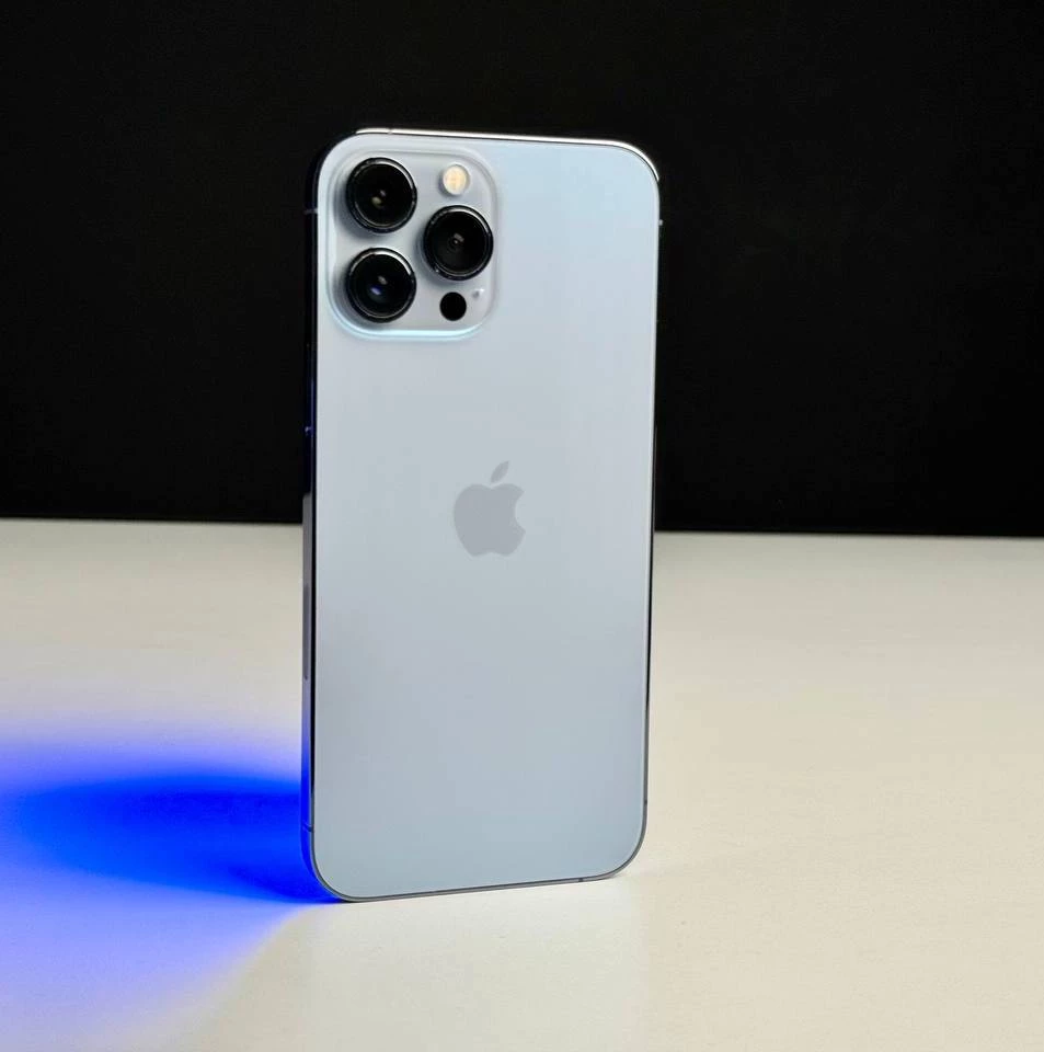 USED Apple iPhone 13 Pro Max 512GB Sierra Blue (MLL03, MLLJ3)🔋100%(Стан - 9/10, Комплект - iPhone | гарантія - 1 міс.)