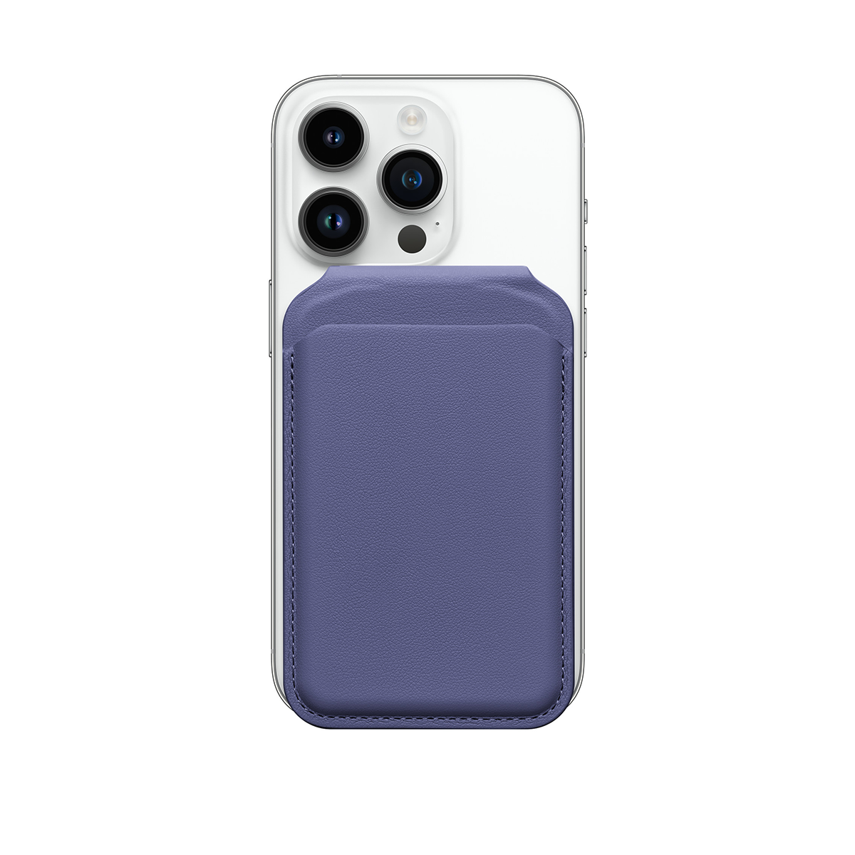 Гаманець для карток з підставкою для телефона Satechi Vegan-Leather Magnetic Wallet Stand with MagSafe - Purple (AP-MWSV)