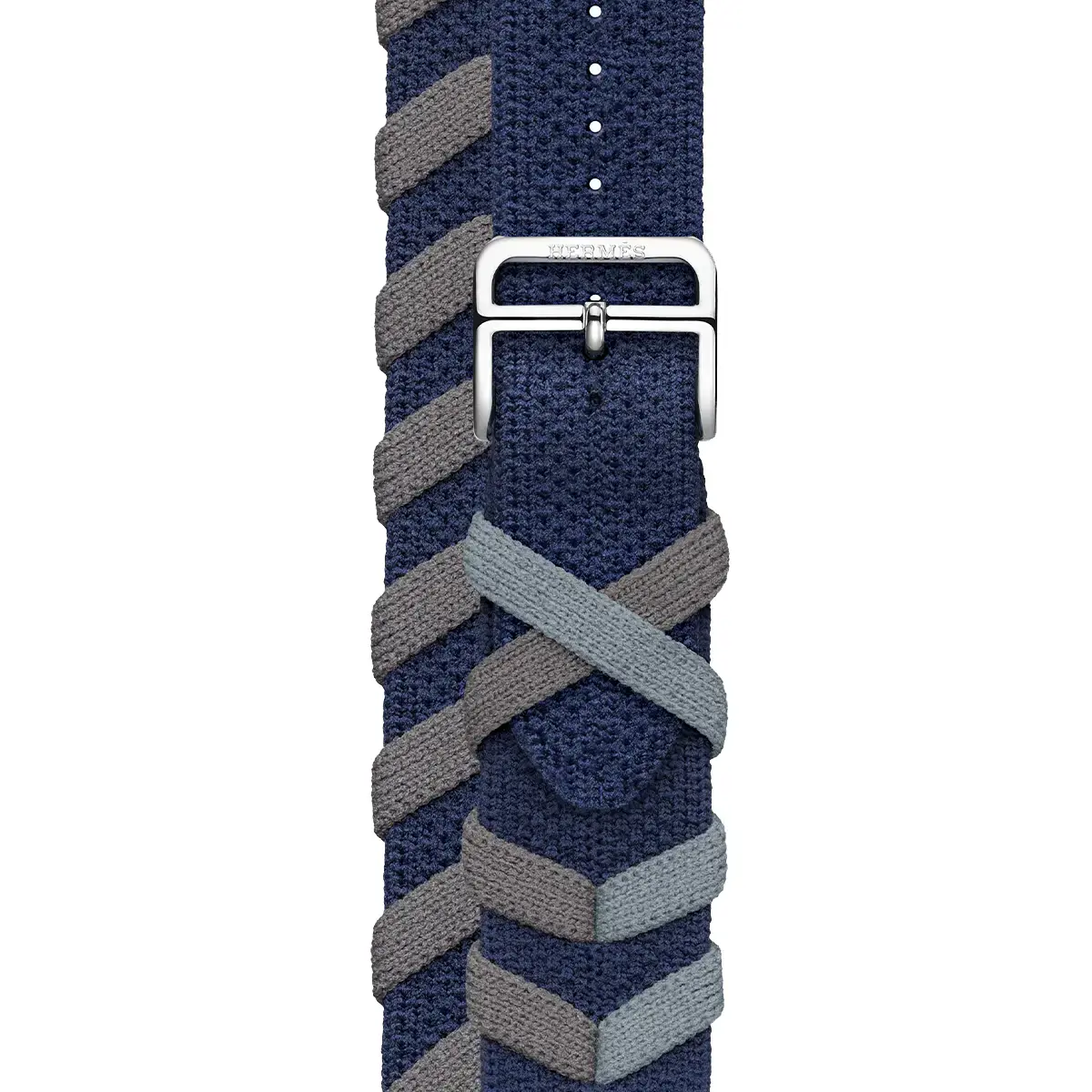 Apple Watch Hermès Series 9 GPS + Cellular 41mm Space Black Stainless Steel Case with Navy Bridon Double Tour (MRQ53+MTHP3)