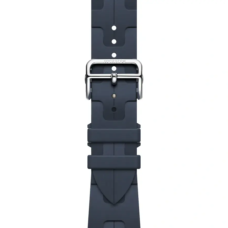 Apple Watch Hermès Series 9 GPS + Cellular 41mm Space Black Stainless Steel Case with Navy Kilim Single Tour (MRQ53+MTHU3)