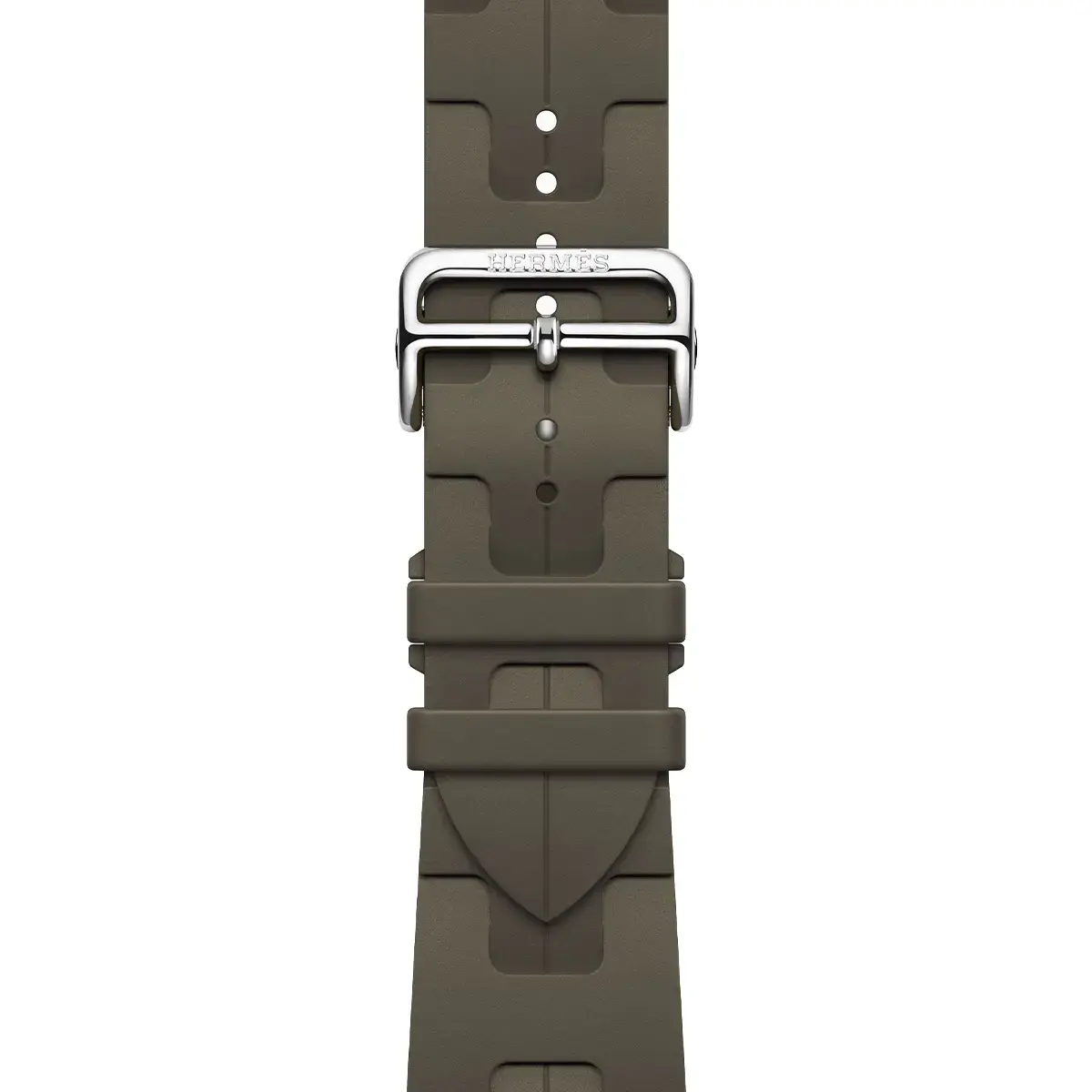 Apple Watch Hermès Series 9 GPS + Cellular 45mm Silver Stainless Steel Case with Kaki Kilim Single Tour (MRQP3+MTJ23)