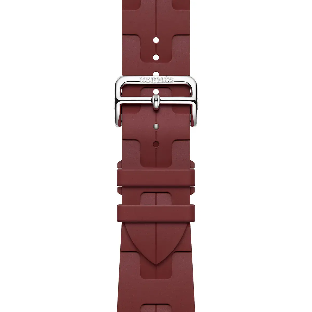 Apple Watch Hermès Series 9 GPS + Cellular 45mm Silver Stainless Steel Case with Rouge H Kilim Single Tour (MRQP3+MTJ13)