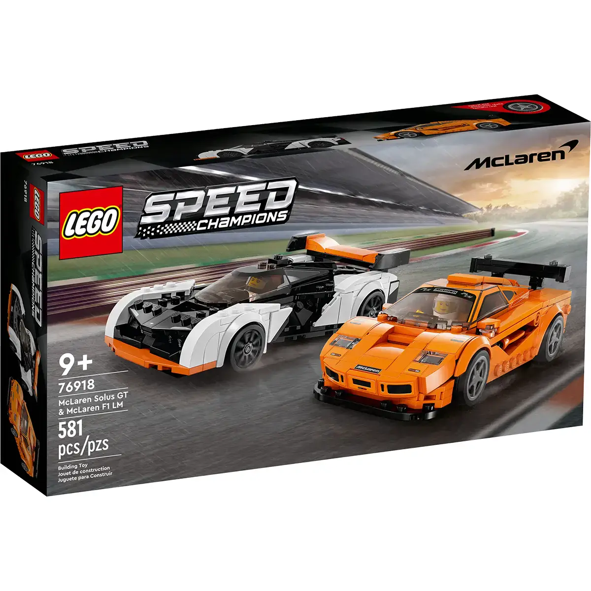 Авто-конструктор LEGO Speed Champions McLaren F1 LM & McLaren Solus GT (76918)