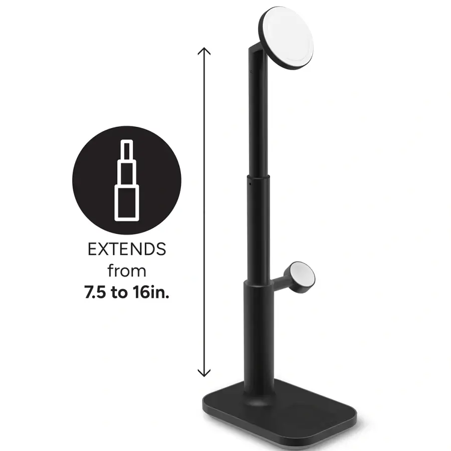 Бездротовий зарядний пристрій з регулюванням висоти Mophie 3-in-1 Extendable Stand with MagSafe (401311462)