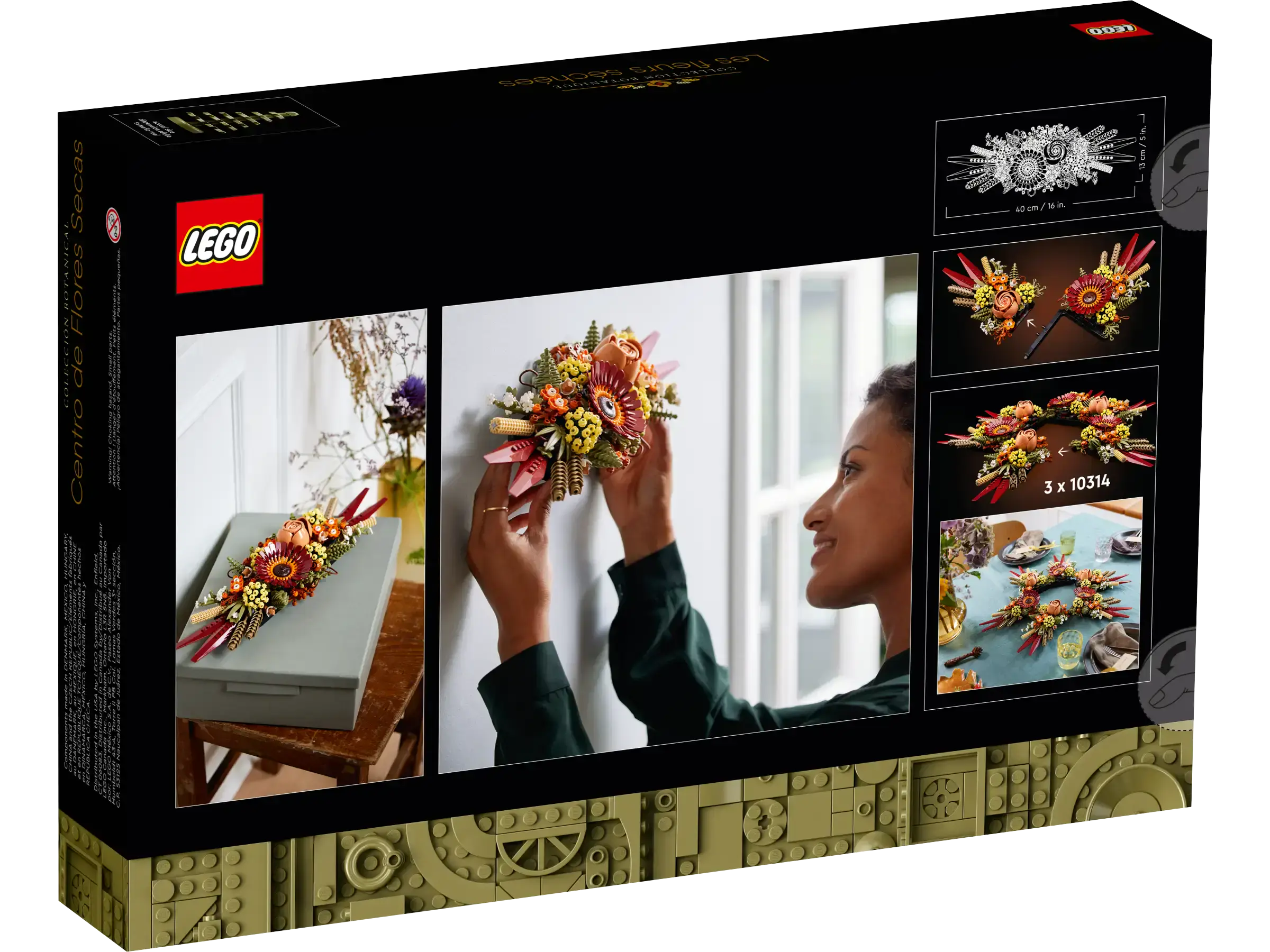 Блоковий конструктор LEGO Icons Ікебана з сухоцвітів (10314)