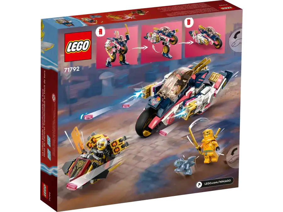Блоковий конструктор LEGO Ninjago Перегоновий робобайк-трансформер Sora's (71792)