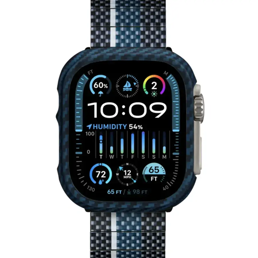 Чохол Pitaka Air Case for Apple Watch Ultra 3/Ultra 2/Ultra 49mm - Black/Blue (KW2302A)