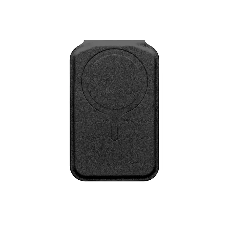 Гаманець для карток з підставкою для телефона Satechi Vegan-Leather Magnetic Wallet Stand with MagSafe - Black (ST-VLWK)