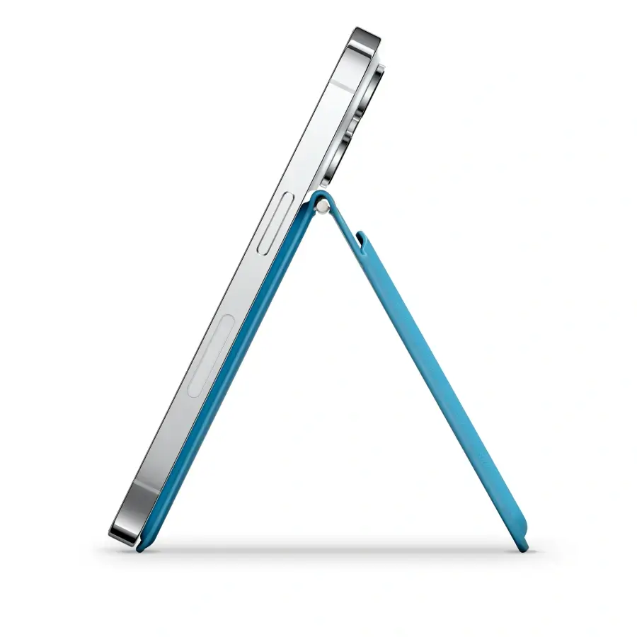 Гаманець для карток з підставкою для телефона Satechi Vegan-Leather Magnetic Wallet Stand with MagSafe - Blue (AP-MWSB)