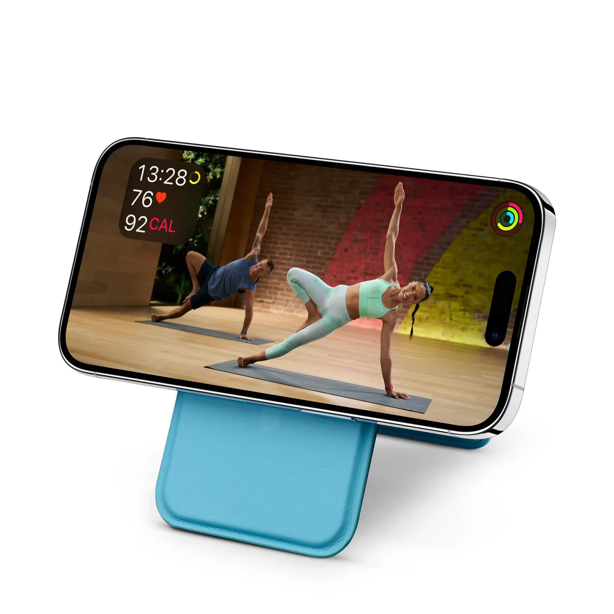 Кошелек для карточек с подставкой для телефона Satechi Vegan-Leather Magnetic Wallet Stand with MagSafe - Blue (AP-MWSB)