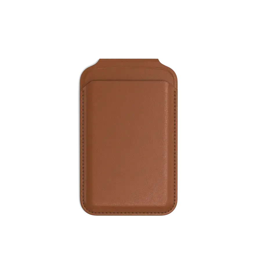 Гаманець для карток з підставкою для телефона Satechi Vegan-Leather Magnetic Wallet Stand with MagSafe - Brown (ST-VLWN)