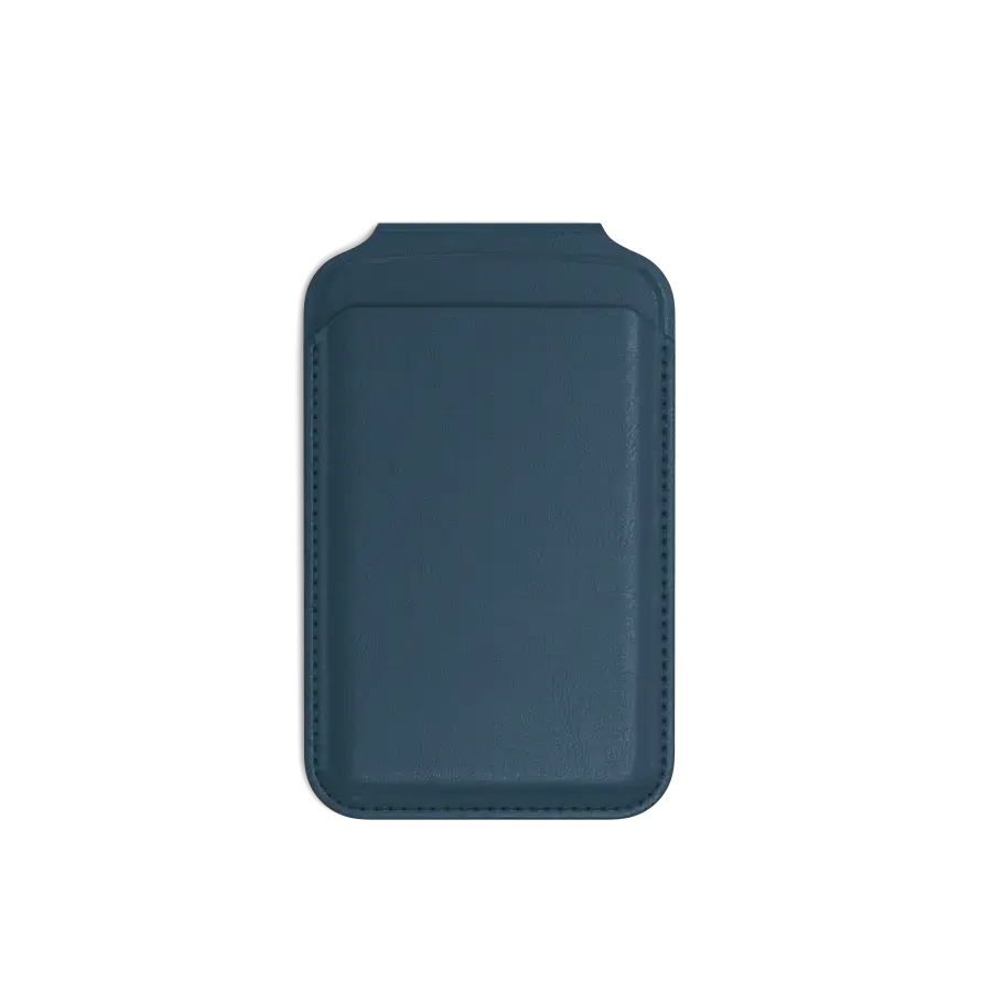 Гаманець для карток з підставкою для телефона Satechi Vegan-Leather Magnetic Wallet Stand with MagSafe - Dark Blue (ST-VLWB)