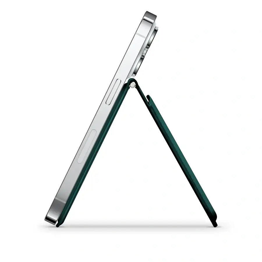 Гаманець для карток з підставкою для телефона Satechi Vegan-Leather Magnetic Wallet Stand with MagSafe - Green (AP-MWS)