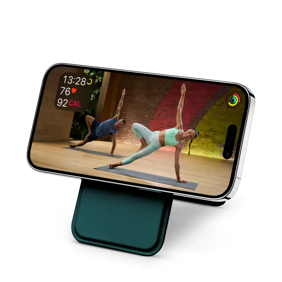 Гаманець для карток з підставкою для телефона Satechi Vegan-Leather Magnetic Wallet Stand with MagSafe - Green (AP-MWS)