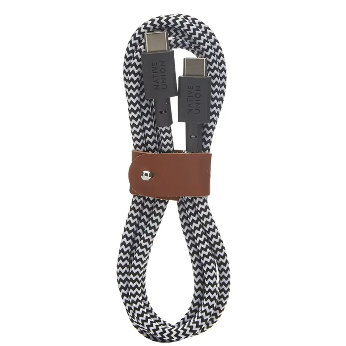 Кабель Native Union Belt Cable USB-C to USB-C Slate Zebra (1.2 m) (BELT-C-ZEB-2-NP)
