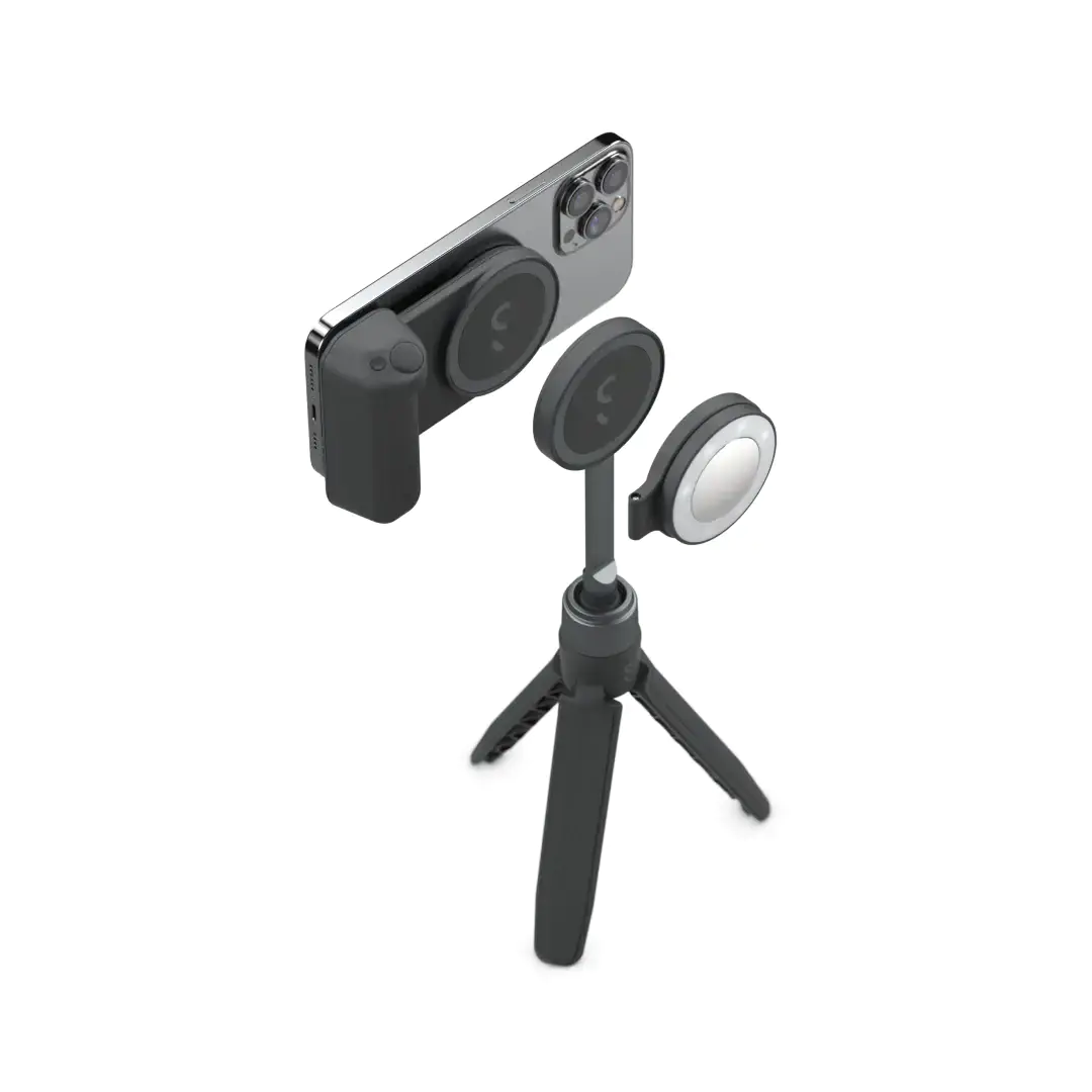 Магнітна ручка-штатив-PowerBank з бездротовою кнопкою спуску затвору ShiftCam SnapGrip Starter Kit (HR2Y2)