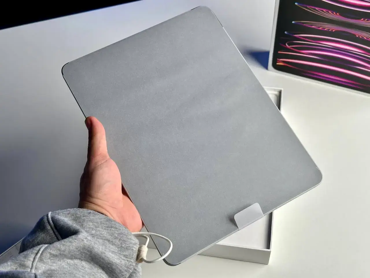 NEW SWAP iPad Pro 12.9" 2022 Wi-Fi + Cellular 256GB Space Gray (MP603, MP203) 🔋100% (Состояние - 10/10, комплект - Полный, гарантия - 6 мес.)