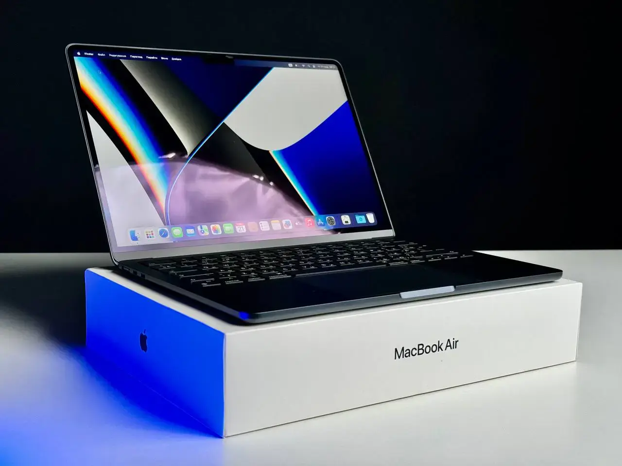 OPEN BOX MacBook Air 13.6" Midnight 2022 (MLY33)🔋100% (Стан - 10/10. Комплект - Повний | гарантія - 3 міс.) - Cycle 2