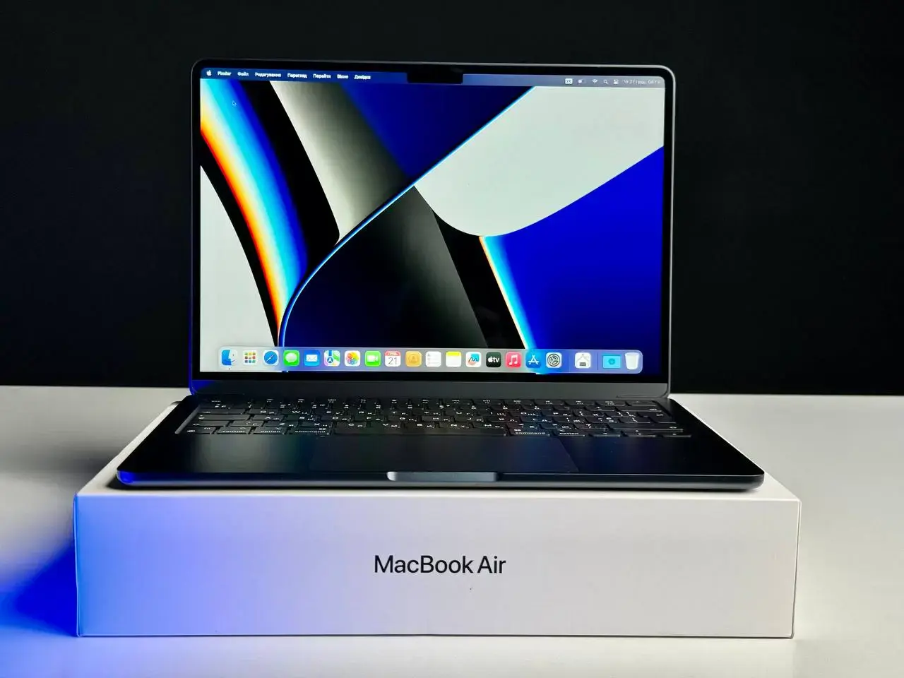 OPEN BOX MacBook Air 13.6" Midnight 2022 (MLY33)🔋100% (Стан - 10/10. Комплект - Повний | гарантія - 3 міс.) - Cycle 2
