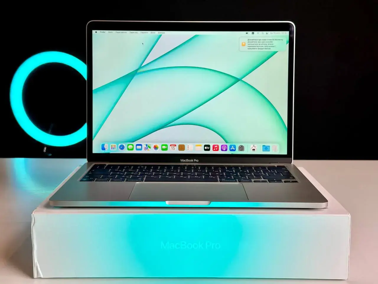 OPEN BOX MacBook Pro 13" Silver (MYDA2) 2020🔋100% (Стан - 10/10. Комплект - повний | гарантія - 3 міс.) - Cycle 4