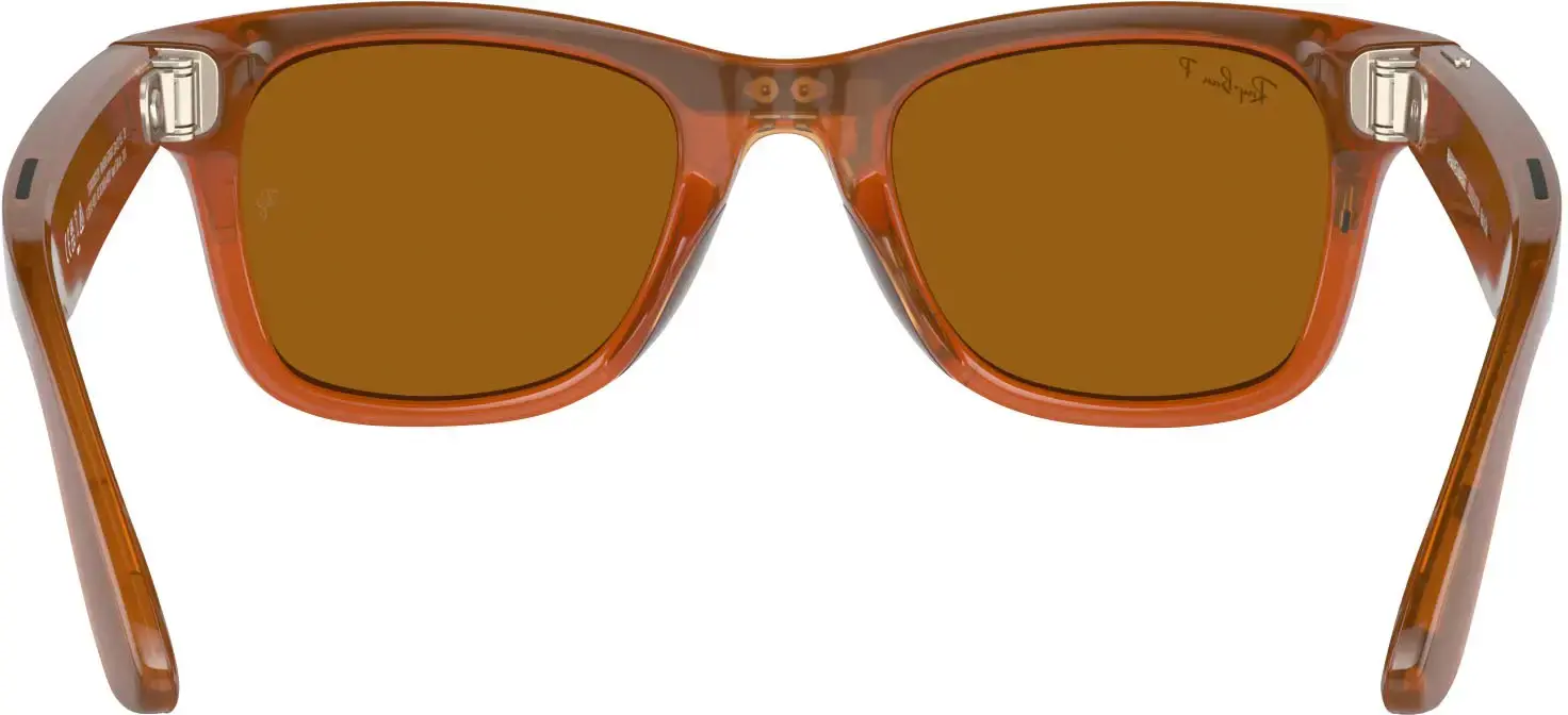 Смарт-окуляри Ray-Ban | Meta Wayfarer Standard - Caramel Transparent / Polarized Brown (RW4006 670683 50-22)