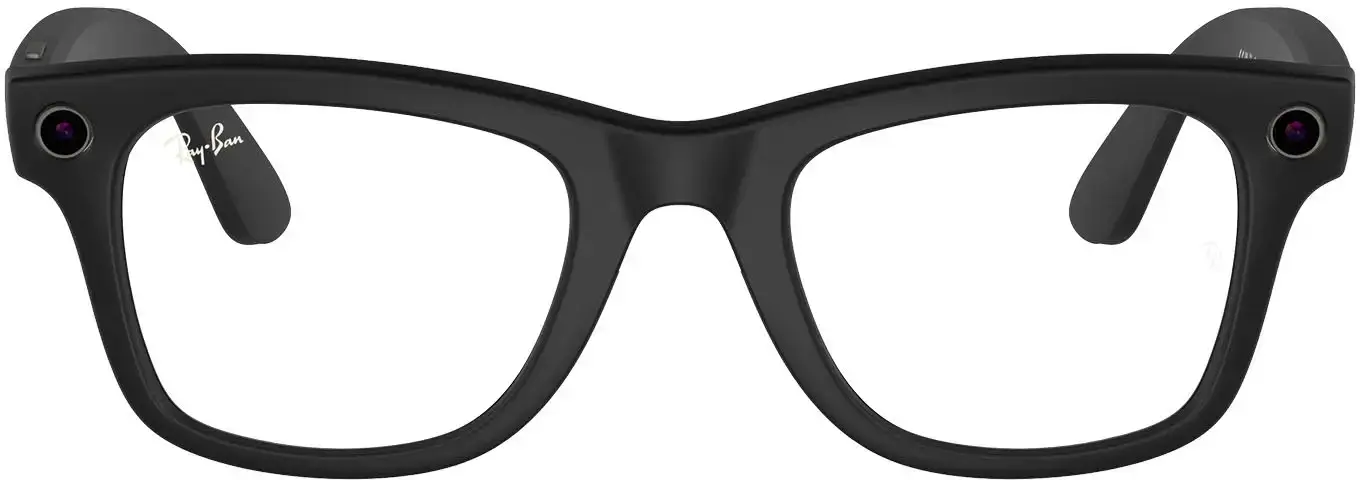 Смарт-очки Ray-Ban | Meta Wayfarer Standard - Matte Black / Clear to G-15 Green Transitions (RW4006 601SM1 50-22)