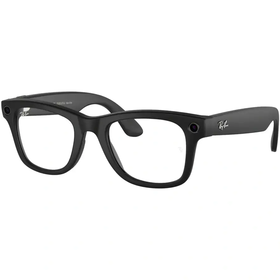 Витринные Смарт-очки Ray-Ban | Meta Wayfarer Standard - Matte Black / Clear to G-15 Green Transitions (RW4006 601SM1 50-22)