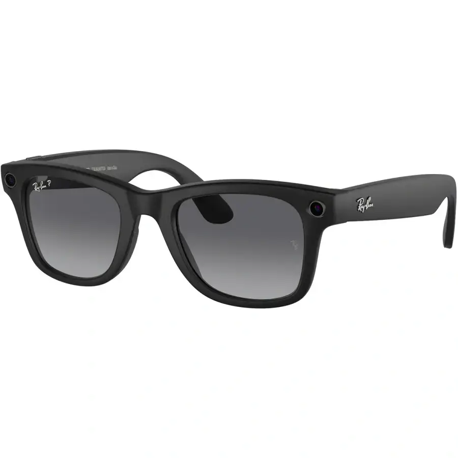 Смарт-очки Ray-Ban | Meta Wayfarer Large - Matte Black / Gradient Graphite (RW4008 601ST3 53-22)