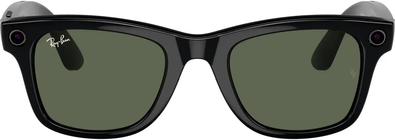 Смарт-окуляри Ray-Ban | Meta Wayfarer Standard - Shiny Black / G-15 Green (RW4006 601/71 50-22)