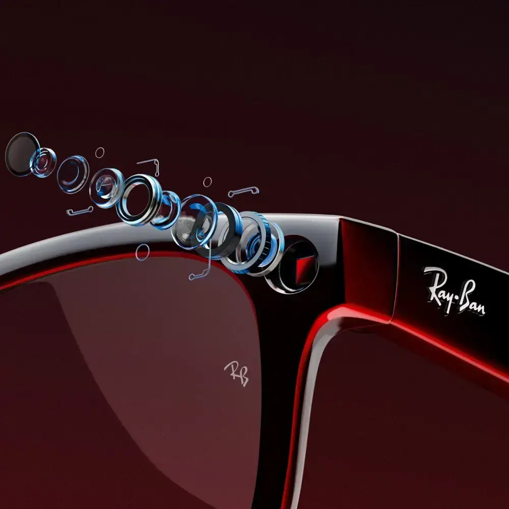 Смарт-окуляри Ray-Ban | Meta Wayfarer Standard - Shiny Black / G-15 Green (RW4006 601/71 50-22)