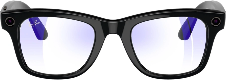 Смарт-окуляри Ray-Ban | Meta Wayfarer Large - Shiny Black / Clear (RW4008 601/SB 53-22)