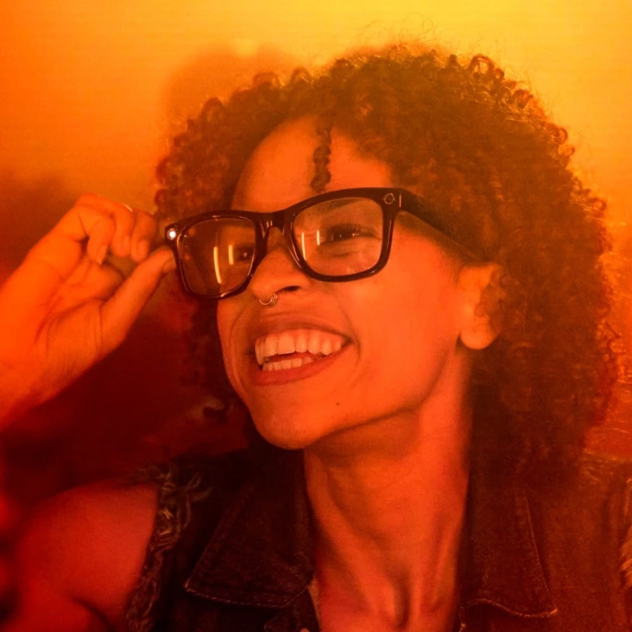 Смарт-окуляри Ray-Ban | Meta Wayfarer Large - Shiny Black / Clear (RW4008 601/SB 53-22)