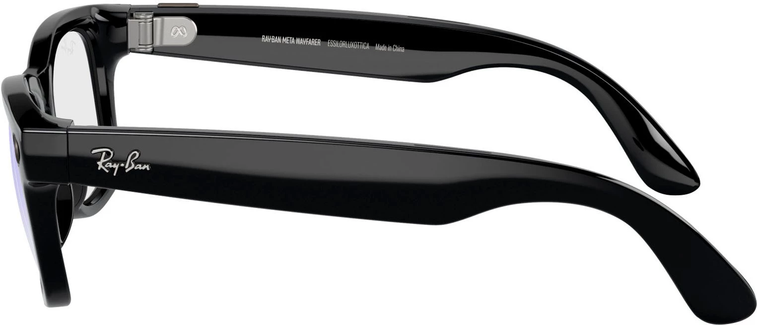 Смарт-окуляри Ray-Ban | Meta Wayfarer Large - Shiny Black / Clear (RW4008 601/SB 53-22)