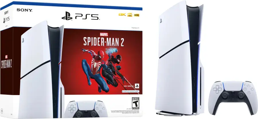 Стационарная игровая приставка Sony PlayStation 5 Slim Blu-Ray 1TB - Marvel’s Spider-Man 2 Bundle