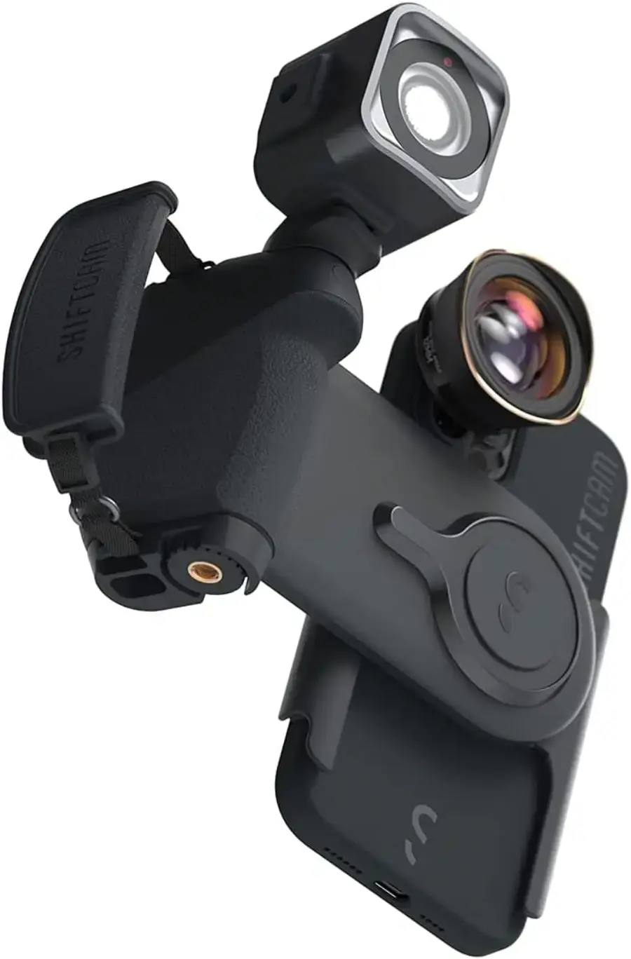 Тримач-док-станція-PowerBank бездротовою кнопкою спуску затвору, з кріпленням на штатив ShiftCam ProGrip Starter Kit (PG-SK-CH-EN-E)